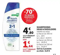 U Express Shampooing head & shoulders offre