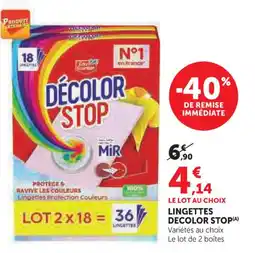 U Express Lingettes decolor stop offre