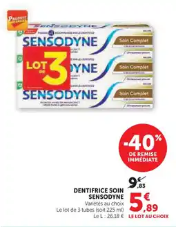 U Express Dentifrice soin sensodyne offre