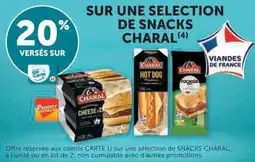 U Express Sur une selection de snacks charal offre