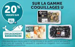 U Express Sur la gamme coquillages u offre