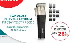U Express Tondeuse cheveux lithium puissante et précise offre