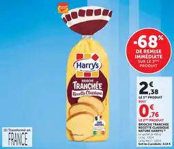 U Express Brioche tranchee recette classique nature harrys offre