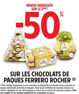 Intermarché Express Sur les chocolats de pâques ferrero rocher offre