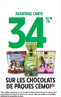 Intermarché Express Sur les chocolats de pâques cémoi offre