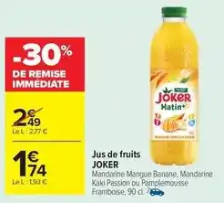Carrefour Market Joker - jus de fruits offre