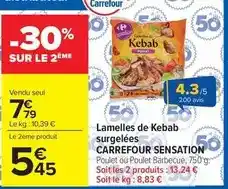 Carrefour Market Carrefour - semillas de kebab surgelées offre