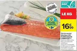 Carrefour Market Carrefour - filet de saumon atlantique asc filiere qualite offre