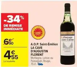 Carrefour Market La cave d'augustin florent - a.o.p. saint-émilion offre