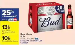 Carrefour Market Bud - bière blonde offre