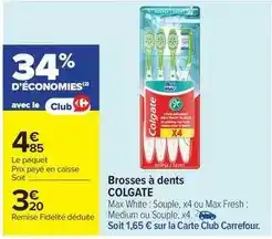 Carrefour Market Colgate - brosses à dents offre