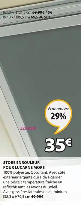 JYSK Store Enrouleur Pour Lucarne Mors offre