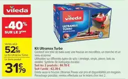 Carrefour Market Vileda - kit ultramax turbo offre
