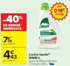 Carrefour Market Lessive liquide offre