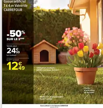 Carrefour - gazon artificiel 1 4 m valverde