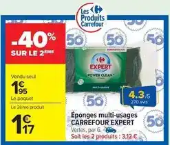 Carrefour Market Carrefour - éponges multi-usages offre