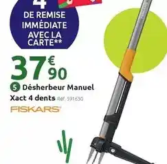 Mr Bricolage Désherbeur manuel xact 4 dents offre