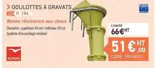 Altrad - goulottes à gravats