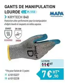 Mapa - gants de manipulation lourde