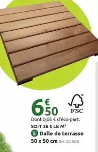 Mr Bricolage Dalle de terrasse offre