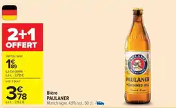 Carrefour Market Bière Paulaner offre