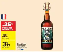 Carrefour Market Bière blonde KINGWOOD offre