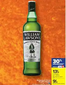 Carrefour Market BLENDED SCOTCH WHISKY WILLIAM LAWSON'S offre