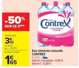 Carrefour Market Eau Minérale Naturelle Contrex offre