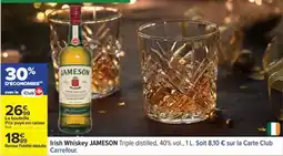 Carrefour IRISH WHISKEY JAMESON offre