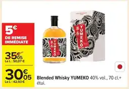 Carrefour Blended Whisky YUMEKO offre
