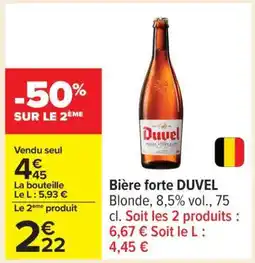 Carrefour Bière forte DUVEL offre