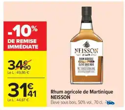 Carrefour Market Rhum agricole de Martinique NEISSON offre