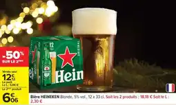 Carrefour Bière HEINEKEN Blonde offre