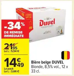 Carrefour BIÈRE BELGE 'DUVEL' offre