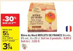 Carrefour Bière du Nord REFLETS DE FRANCE Blonde offre