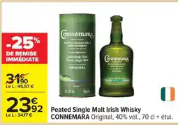 Carrefour Peated Single Malt Irish Whisky offre