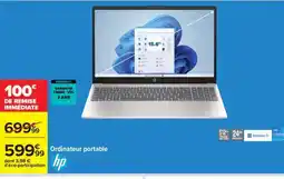 Carrefour Ordinateur portable HP offre