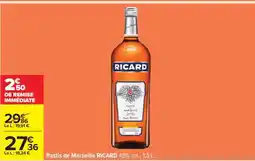Carrefour Pastis de Marseille 'Ricard' offre