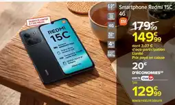 Carrefour Smartphone Redmi 15C 4G offre
