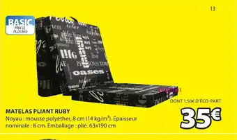 Matelas Pliant Ruby