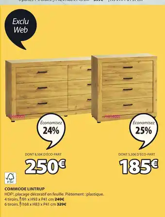 JYSK Commode Lintrup offre