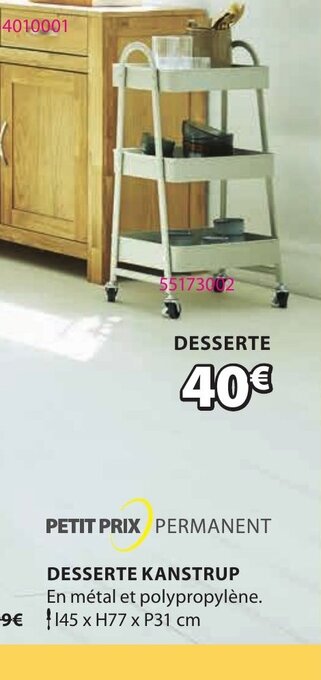 JYSK Desserte Kanstrup offre