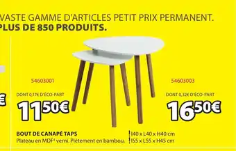 JYSK Bout De Canape Taps offre