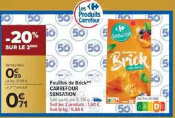 Carrefour Feuilles de Brick CARREFOUR SENSATION offre