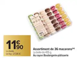 Carrefour Assortiment de 36 macarons offre