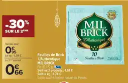 Carrefour Feuilles de Brick L'Authentique MIL BRICK offre