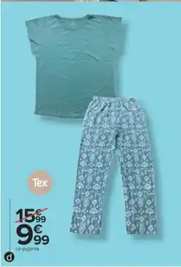 Carrefour Tex Le pyjama offre