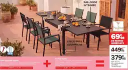 Carrefour Table extensible Sydney + Fauteuil Sydney offre