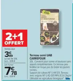 Carrefour Terreau semi UAB CARREFOUR offre