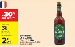 Carrefour Market Bière blonde LA CHARNUE offre